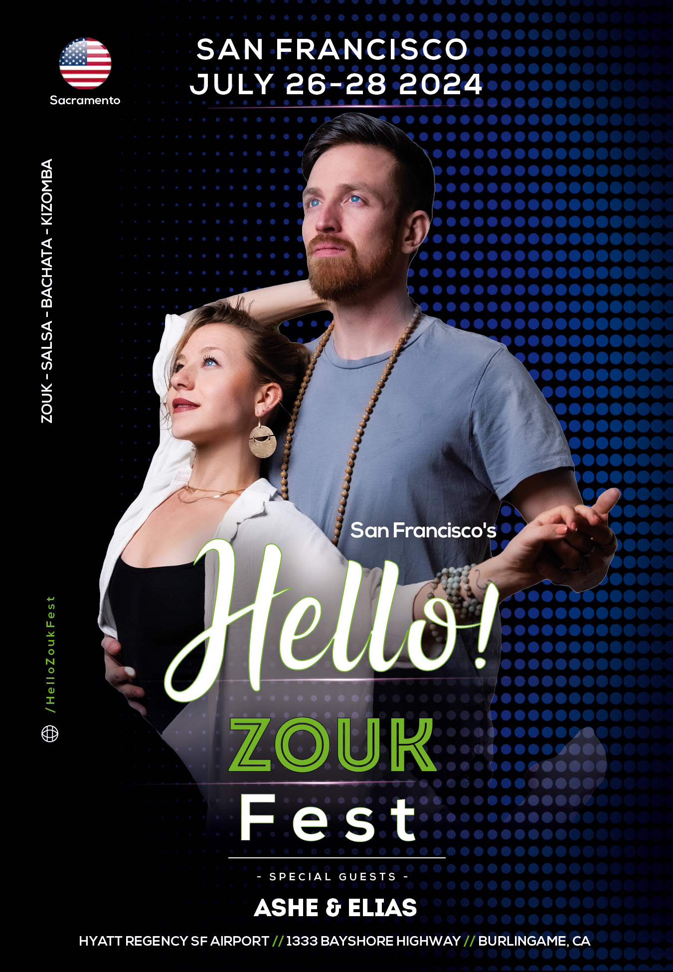 Hello Zouk Fest - Elias and Ashe - Sacramento - Grass Valley - Brazilian Zouk
