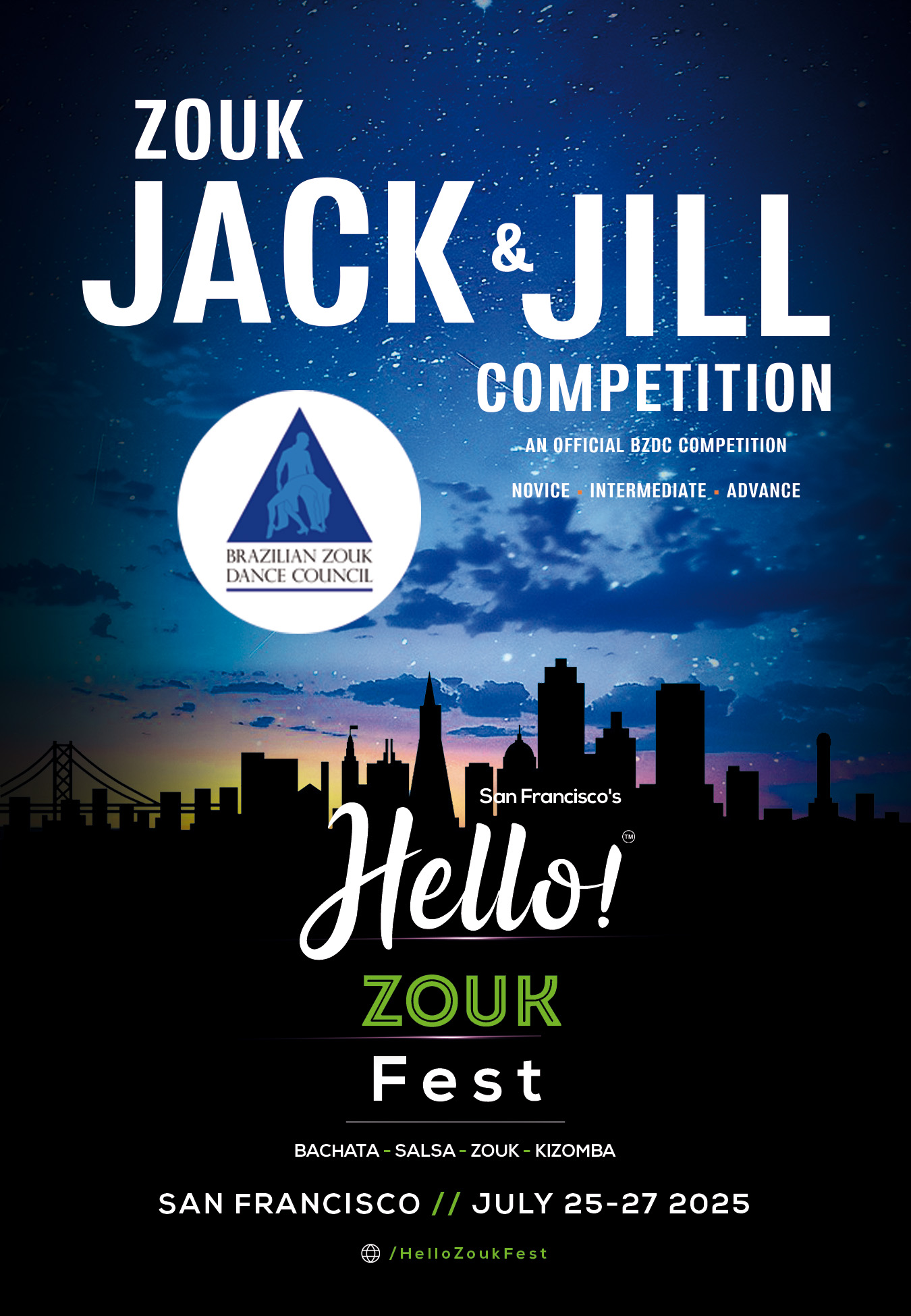 Zouk jack and jill competition in San Francisco