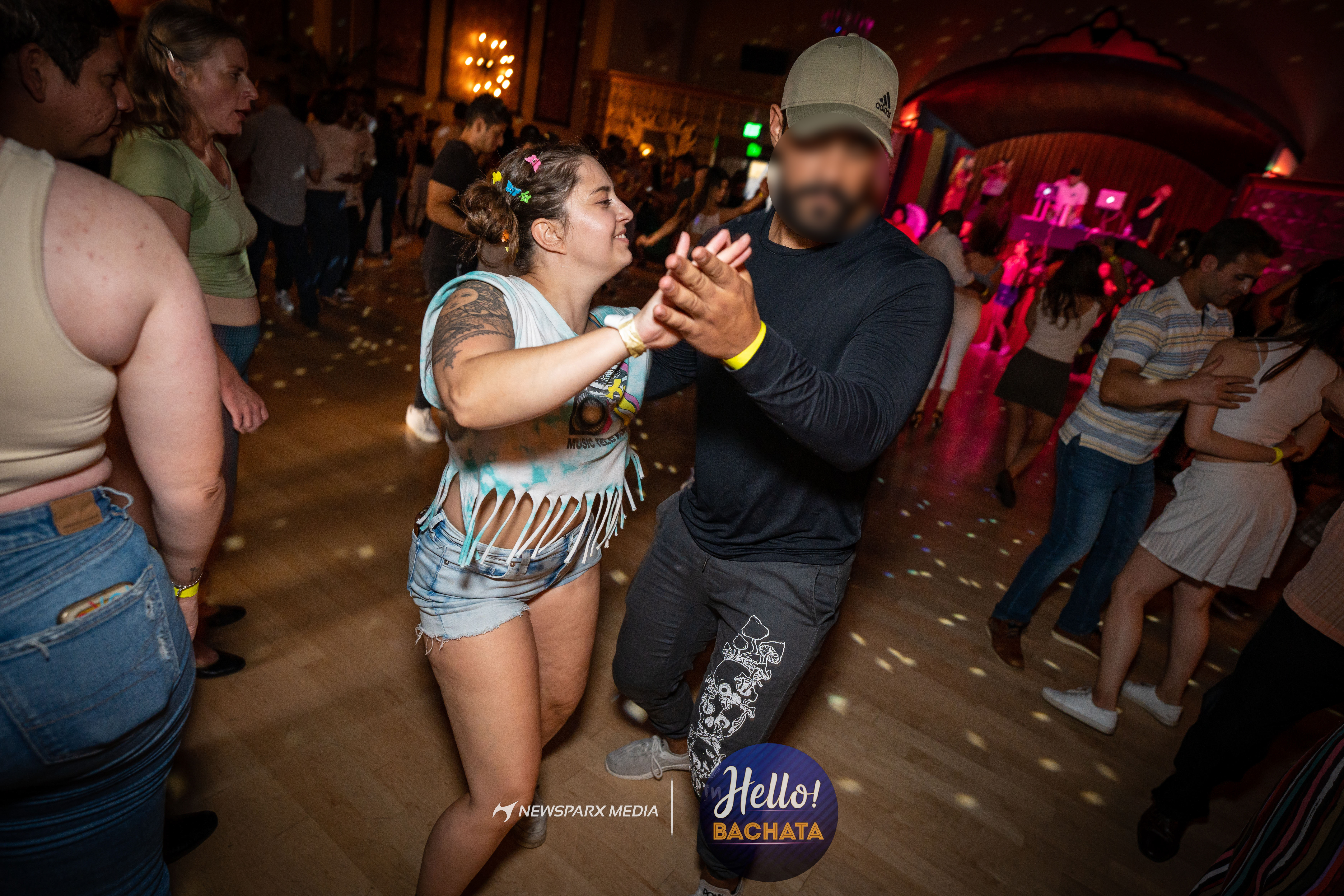 Carmen Veronica social Bachata dancing at Hello Bachata