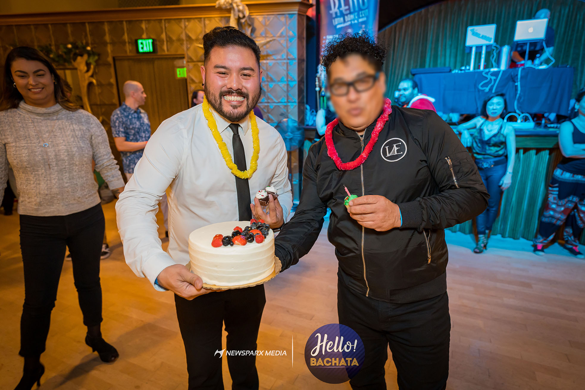 Celebrating DJ Kris Kros' birthday at Hello Bachata